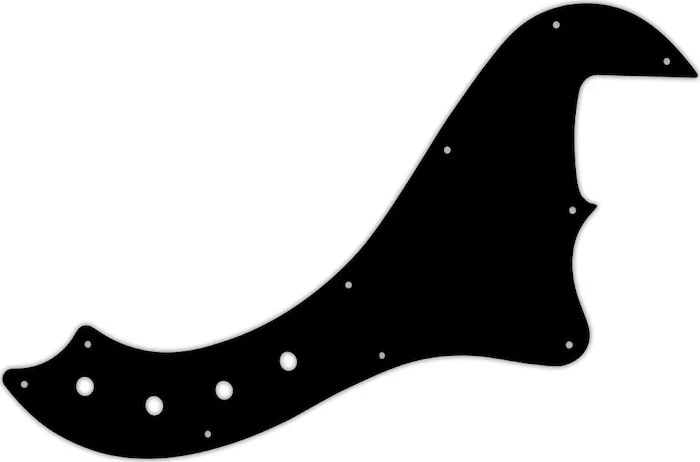 WD Custom Pickguard For Squier By Fender Deluxe Dimension Bass IV #29 Matte Black