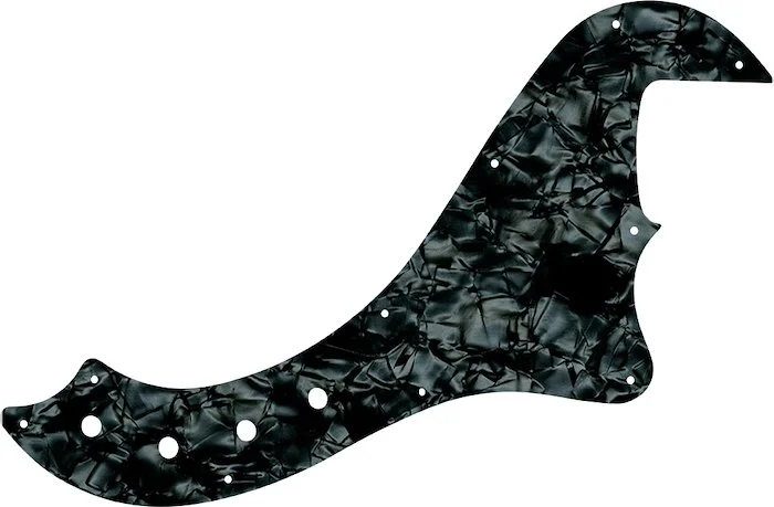 WD Custom Pickguard For Squier By Fender Deluxe Dimension Bass IV #28JBK Jet Black Pearl