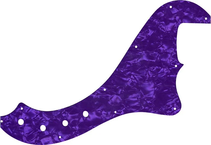 WD Custom Pickguard For Squier By Fender Deluxe Dimension Bass IV #28PRL Light Purple Pearl