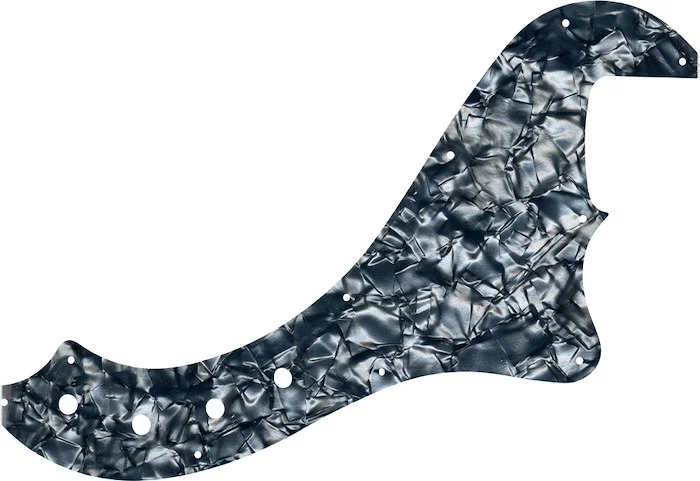 WD Custom Pickguard For Squier By Fender Deluxe Dimension Bass IV #28SG Silver Grey Pearl