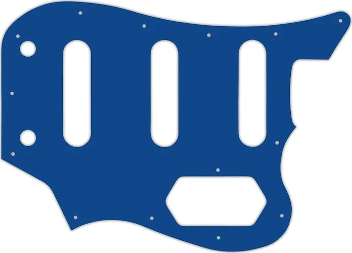 WD Custom Pickguard For Squier By Fender Vintage Modifed Bass VI #08 Blue/White/Blue
