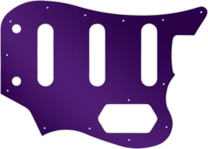 WD Custom Pickguard For Squier By Fender Vintage Modifed Bass VI #10PR Purple Mirror