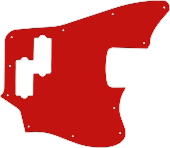 WD Custom Pickguard For Squier By Fender Vintage Modified Jaguar Bass #07S Red Solid