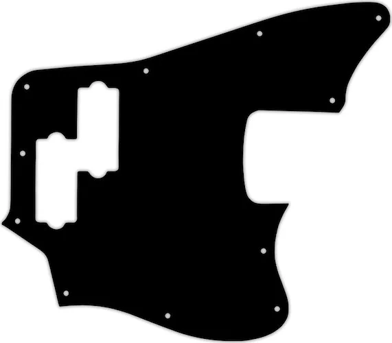 WD Custom Pickguard For Squier By Fender Vintage Modified Jaguar Bass #09 Black/White/Black/White/Bl