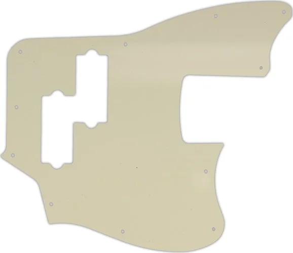 WD Custom Pickguard For Squier By Fender Vintage Modified Jaguar Bass Special SS #55 Parchment 3 Ply