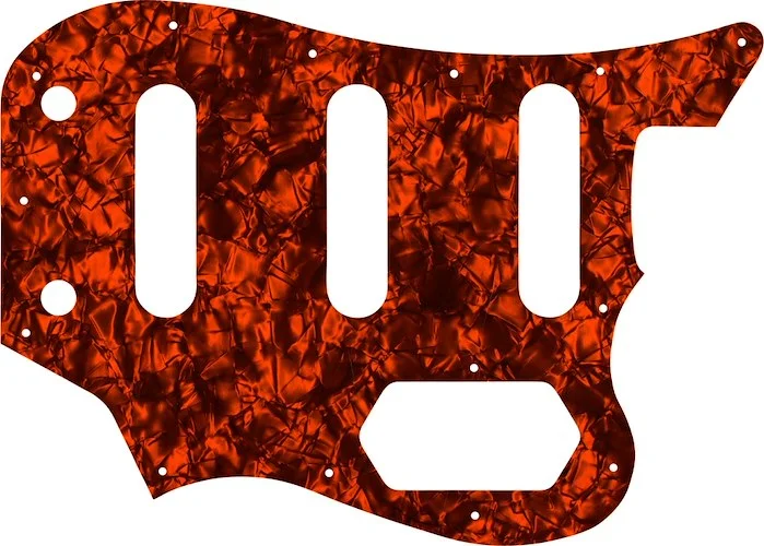 WD Custom Pickguard For Squier By Fender Vintage Modifed Bass VI #28OP Orange Pearl/Black/White/Black