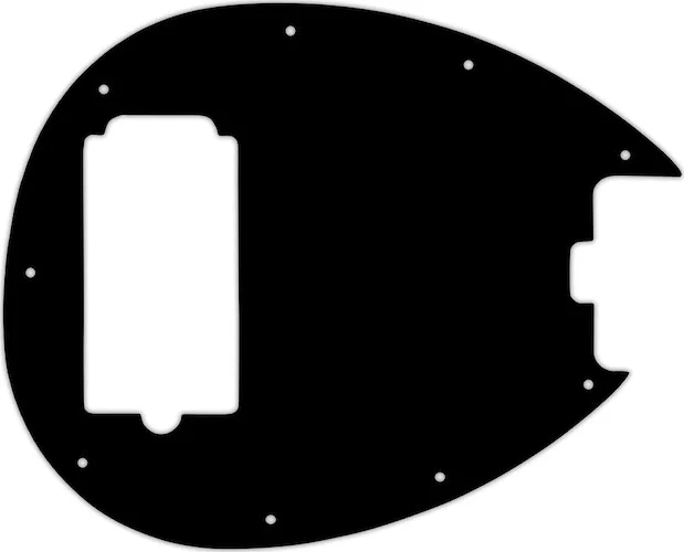 WD Custom Pickguard For Sterling By Music Man SB14 Bass #01T Black Thin