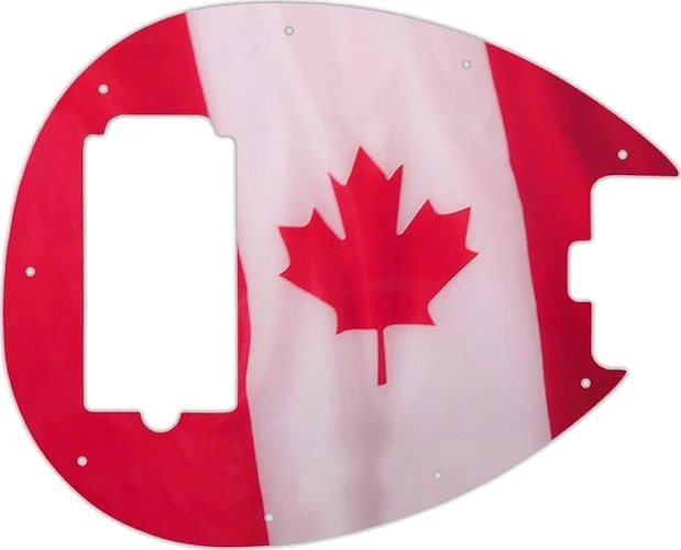 WD Custom Pickguard For Sterling By Music Man SB14 Bass #G11 Canadian Flag Graphic