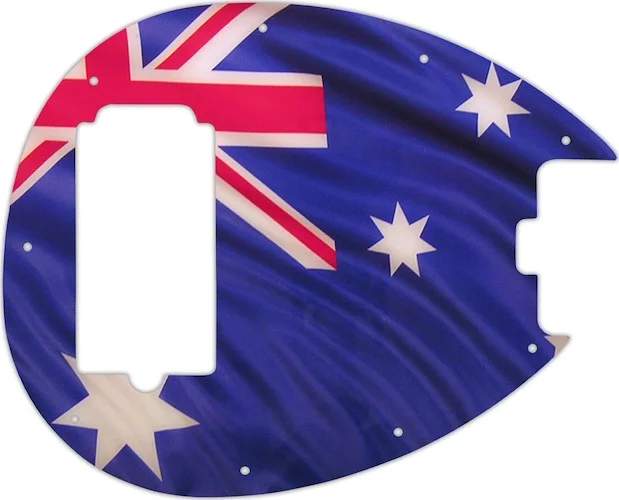 WD Custom Pickguard For Sterling By Music Man SB14 Bass #G13 Aussie Flag Graphic