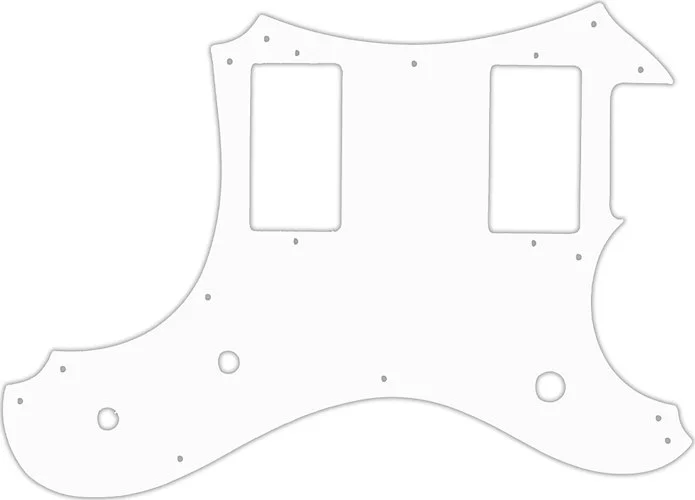 WD Custom Pickguard For Veritas Custom Guitars 2014-2015 Portlander #04R White/Red/White