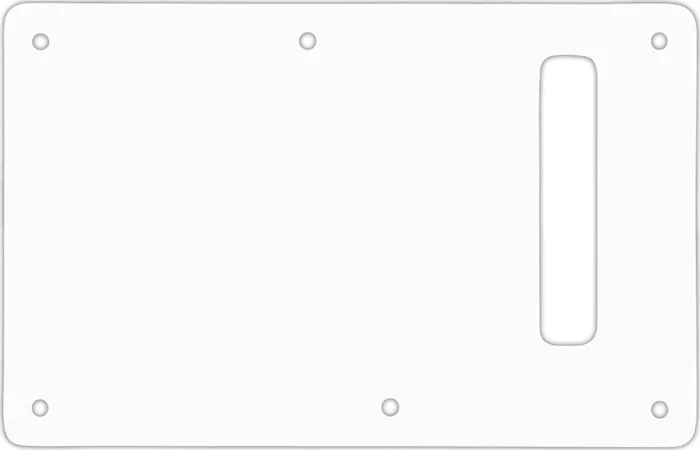 WD Custom Pickguards Backplate For Modern Fender Stratocaster #04R White/Red/White