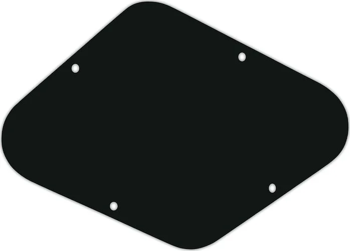 WD Custom Pickguards Electronics Cavity Cover For D'Angelico Guitars #01A Black Acrylic