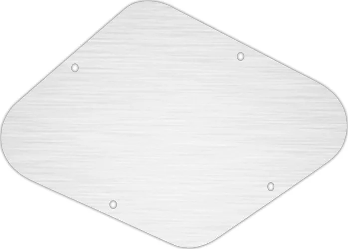 WD Custom Pickguards Electronics Cavity Cover For D'Angelico Guitars #13 Simulated Brushed Silver/Bl