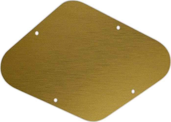 WD Custom Pickguards Electronics Cavity Cover For D'Angelico Guitars #14 Simulated Brushed Gold/Blac