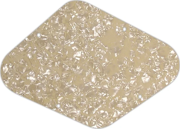 WD Custom Pickguards Electronics Cavity Cover For D'Angelico Guitars #28C Cream Pearl/Cream/Black/Cr