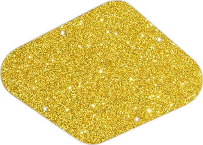 WD Custom Pickguards Electronics Cavity Cover For D'Angelico Guitars #60GS Gold Sparkle  - Left Hand