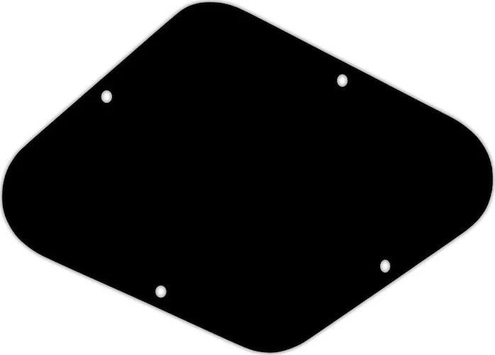 WD Custom Pickguards Electronics Cavity Cover For D'Angelico Guitars #03Y Black/Yellow/Black