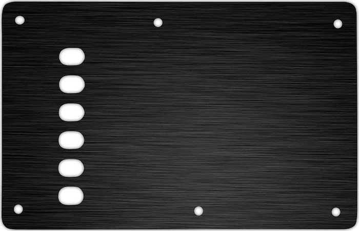 WD Custom Pickguards Vintage Style Backplate For Fender Stratocaster #27T Simulated Black Anodized T