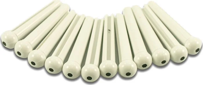 WD Deluxe Traditional Bridge Pins With Dot Bag Of 12 White