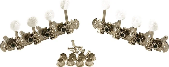 WD Fancy F Style 15:1 Mandolin Tuning Machines Nickel