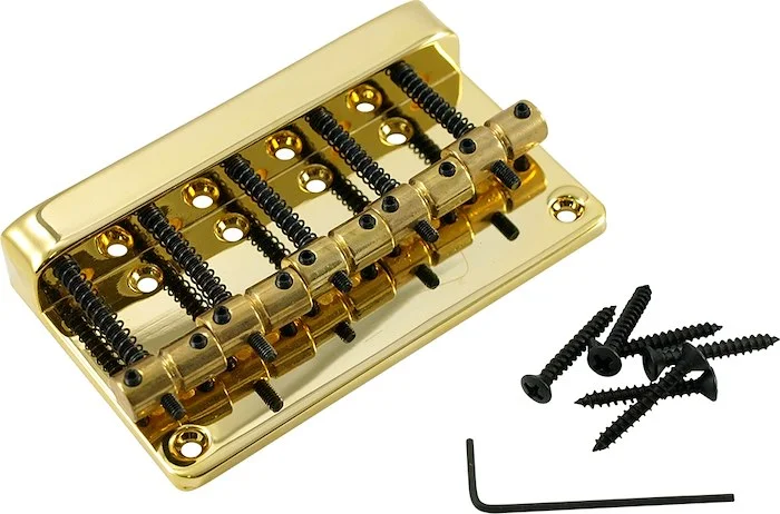 WD Import 5 String Bass Bridge Gold