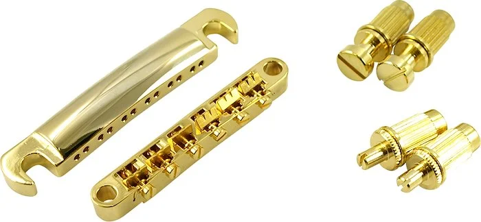 WD Metric 12 String Tune-O-Matic Bridge & Stop Tailpiece Set Gold