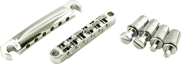 WD Metric Tune-O-Matic Bridge & Stop Tailpiece Set Chrome