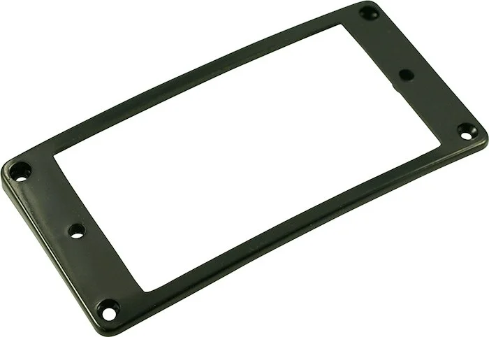 WD Plastic Humbucker Pickup Mounting Ring - Arched - Black - Low Image