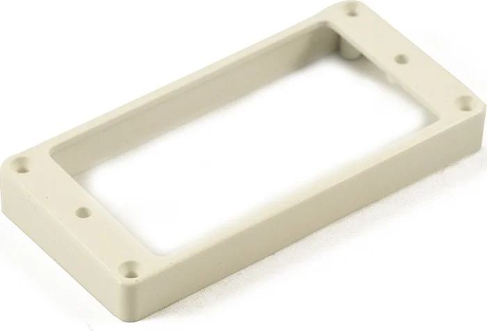 WD Plastic Humbucker Pickup Mounting Ring - Flat - White - High