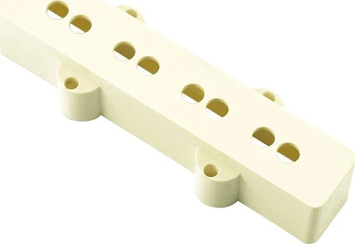 WD Replacement Pickup Cover For Fender Jazz Bass Neck Position - Open - White (1)