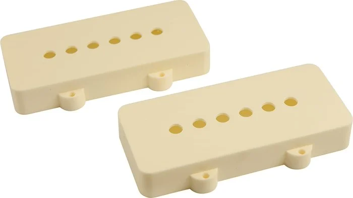 WD Replacement Pickup Cover Set Of 2 For Fender Jazzmaster Aged White Open (10 sets)