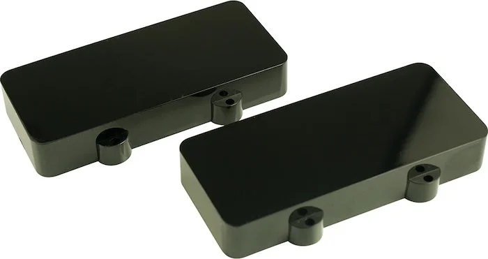 WD Replacement Pickup Cover Set Of 2 For Fender Jazzmaster Black Closed (1 set)