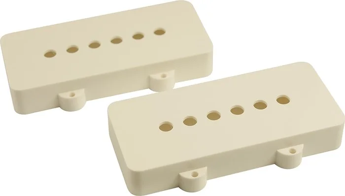 WD Replacement Pickup Cover Set Of 2 For Fender Jazzmaster White Open (1 set)