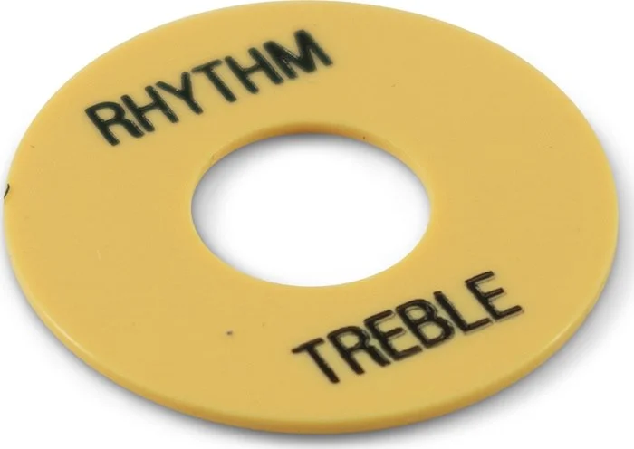 WD Rhythm/Treble Ring Washer For Gibson Toggle Switches Cream With Black Print