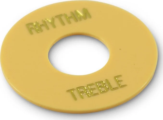 WD Rhythm/Treble Ring Washer For Gibson Toggle Switches Cream With Gold Print