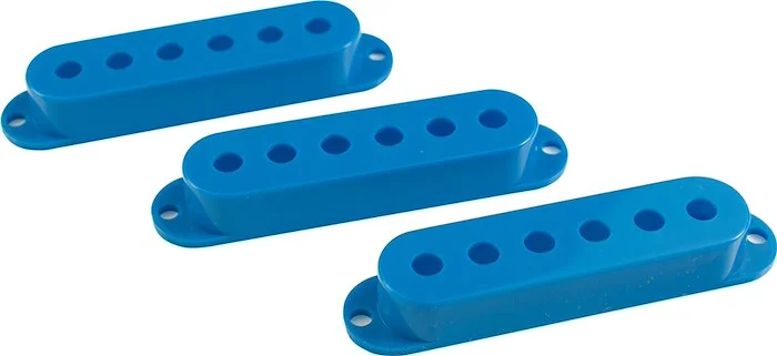 WD Single Coil Pickup Cover Set Blue (Set of 3)
