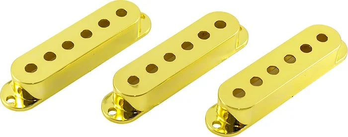 WD Single Coil Pickup Cover Set Gold Plastic (Set of 3)