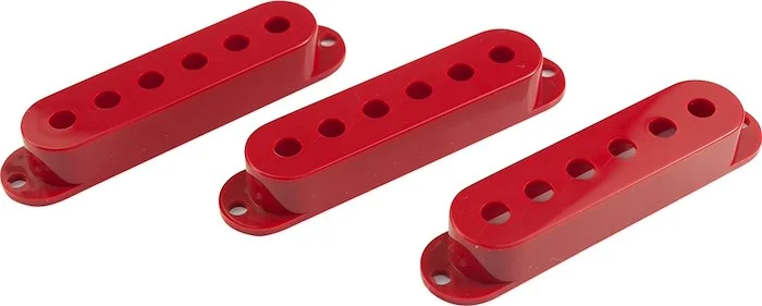 WD Single Coil Pickup Cover Set Red (Set of 3)