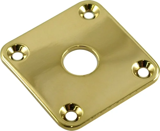 WD Square Jack Plate for Les Paul Gold Metal