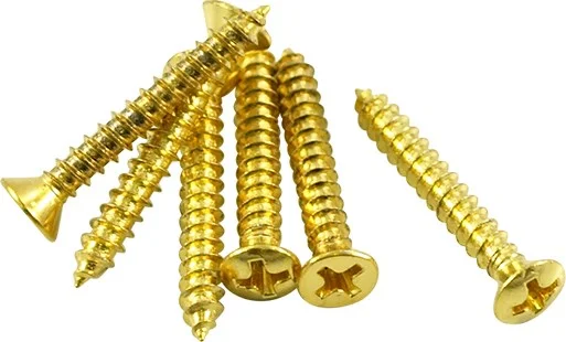 WD Strap Button Or Fixed Bridge Mounting Screw Gold (6)