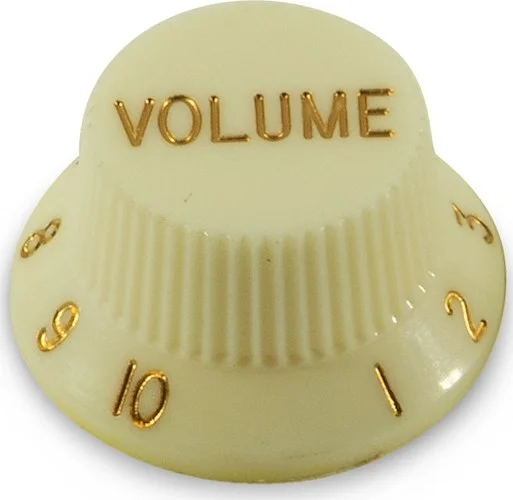 WD Stratocaster/UFO Style Knob Parchment Volume Only