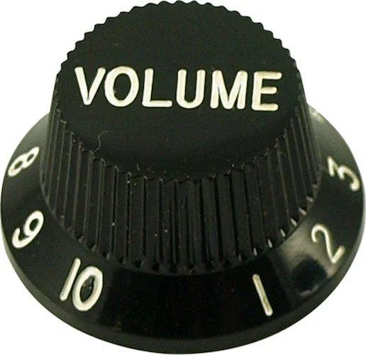 WD Stratocaster/UFO Style Knob Metric Black Volume Only