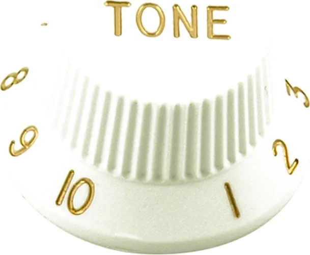 WD Stratocaster/UFO Style Knob Metric White Tone Only