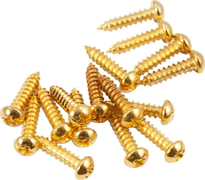 WD Tailpiece Or Bass Tuning Machine Mounting Screws Gold (50)