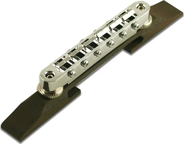 WD Tune-O-Matic Archtop Bridge Ebony/Chrome