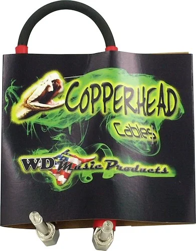 WD's Copperhead Cables By RapcoHorizon Premium Series Instrument Cables 1 Foot/Right Angle Ends