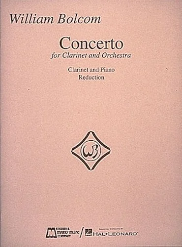 William Bolcom - Concerto for Clarinet & Orchestra - (Piano Reduction)