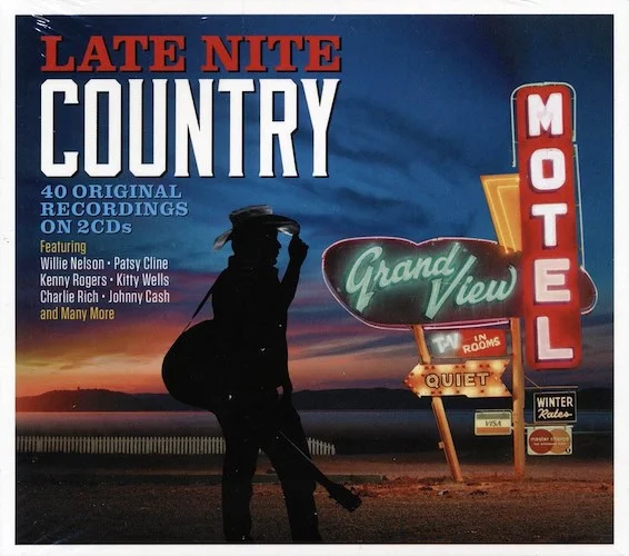 Willie Nelson, Patsy Cline, Charlie Rich, Johnny Cash, Etc. - Late Nite Country: 40 Original Recordings (40 tracks) (2xCD)
