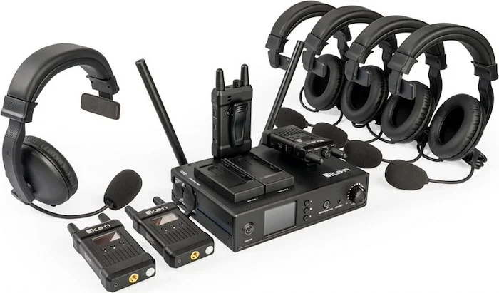 Wireless Intercom System 1000ft w/ 4 Beltpacks