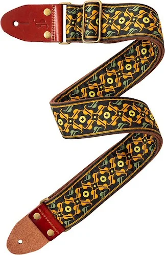 Woven nylon guitar strap, 30th anniversary, with Stagg monogram pattern